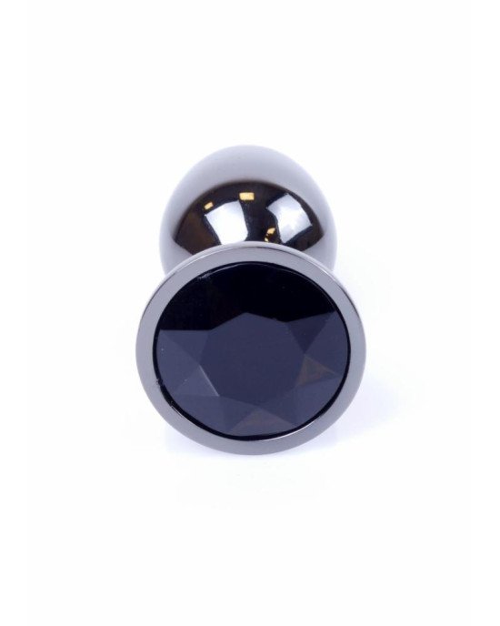 Анальна пробка - Jewellery Dark Silver Plug Black Анальна пробка - Jewellery Dark Silver Plug Black