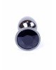 Анальна пробка - Jewellery Dark Silver Plug Black Анальна пробка - Jewellery Dark Silver Plug Black