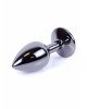 Анальна пробка - Jewellery Dark Silver Plug Black Анальна пробка - Jewellery Dark Silver Plug Black