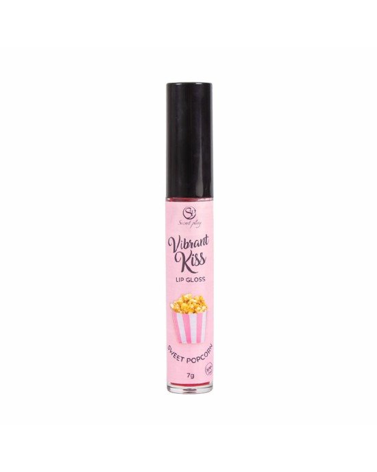 Блиск для губ з ефектом вібрації - Secret Play Sweet Popcorn Lip Gloss Vibrant Kiss