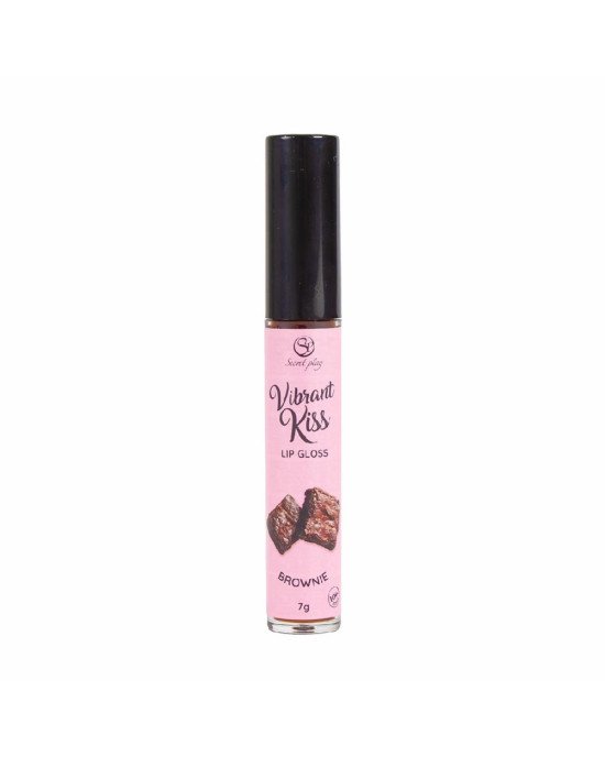 Блиск для губ з ефектом вібрації - Secret Play Brownie Lip Gloss Vibrant Kiss Блиск для губ з ефектом вібрації - Secret Play Brownie Lip Gloss Vibrant Kiss
