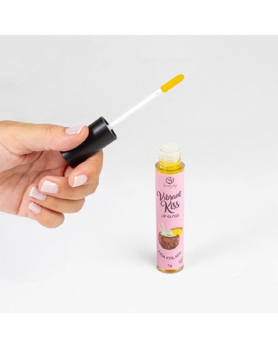 Блиск для губ з ефектом вібрації - Secret Play Pina Colada Lip Gloss Vibrant Kiss