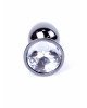 Анальна пробка - Jewellery Dark Silver Plug Clear Анальна пробка - Jewellery Dark Silver Plug Clear