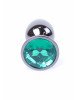Анальна пробка - Jewellery Dark Silver Plug Green