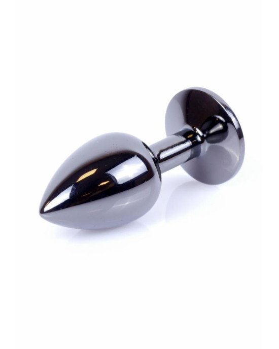 Анальна пробка - Jewellery Dark Silver Plug Green
