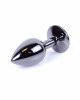 Анальна пробка - Jewellery Dark Silver Plug Green