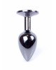 Анальна пробка - Jewellery Dark Silver Plug Green