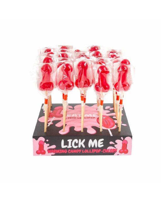 Льодяники - Cherry Candy Penis Lollipop With Spicy Warming Effect Льодяники - Cherry Candy Penis Lollipop With Spicy Warming Effect