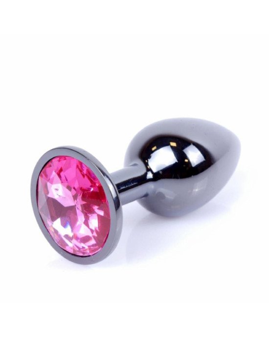 Анальна пробка - Jewellery Dark Silver Plug Pink