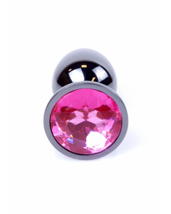 Анальна пробка - Jewellery Dark Silver Plug Pink