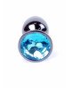 Анальна пробка - Jewellery Dark Silver PLUG- Light Blue Анальна пробка - Jewellery Dark Silver PLUG- Light Blue