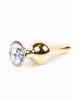 Анальна пробка - Jewellery Gold BUTT PLUG- Clear Анальна пробка - Jewellery Gold BUTT PLUG- Clear