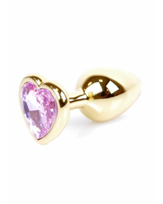 Анальна пробка - Jewellery Gold Heart Plug Rose Анальна пробка - Jewellery Gold Heart Plug Rose