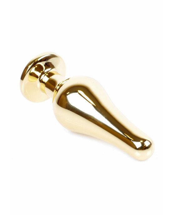 Анальна пробка - Jewellery Gold Butt Plug Light Blue Анальна пробка - Jewellery Gold Butt Plug Light Blue
