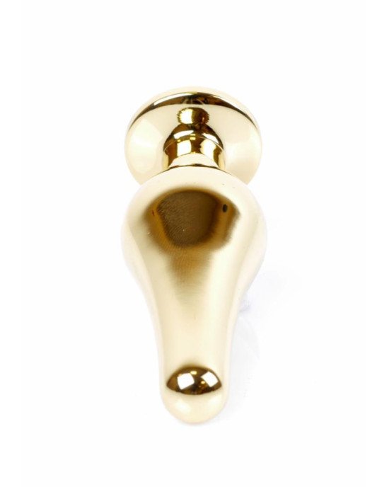 Анальна пробка - Jewellery Gold Butt Plug Light Blue Анальна пробка - Jewellery Gold Butt Plug Light Blue