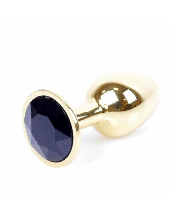 Анальна пробка - Jewellery Gold Plug Black