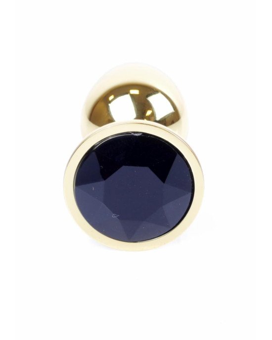 Анальна пробка - Jewellery Gold Plug Black