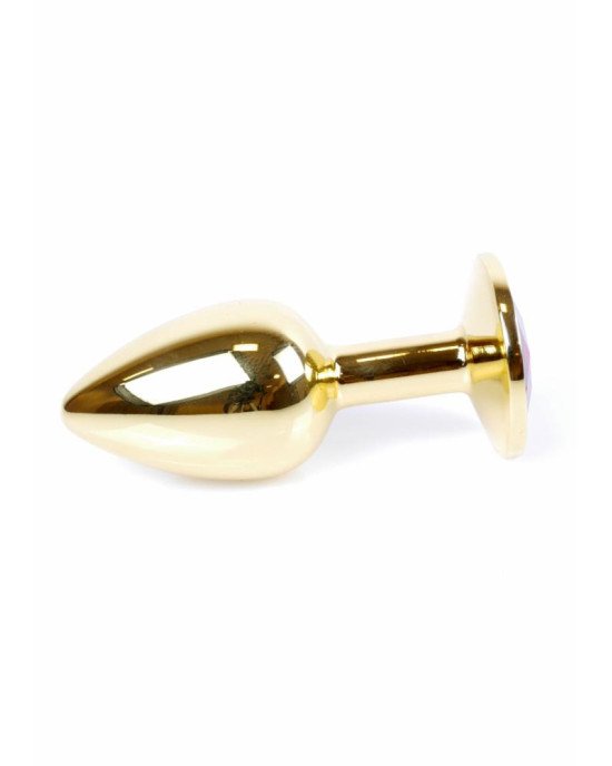 Анальна пробка - Jewellery Gold Plug Dark Blue Анальна пробка - Jewellery Gold Plug Dark Blue