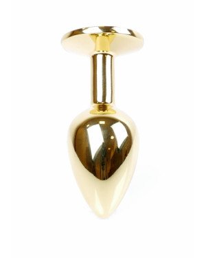 Анальна пробка - Jewellery Gold Plug Green