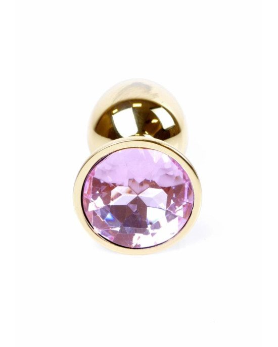 Анальна пробка - Jewellery Gold Plug Light Pink