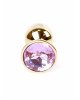 Анальна пробка - Jewellery Gold Plug Light Pink