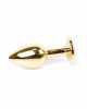 Анальна пробка - Jewellery Gold Plug Pink Анальна пробка - Jewellery Gold Plug Pink