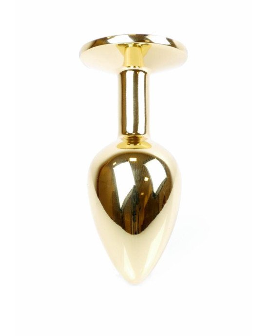 Анальна пробка - Jewellery Gold Plug Red