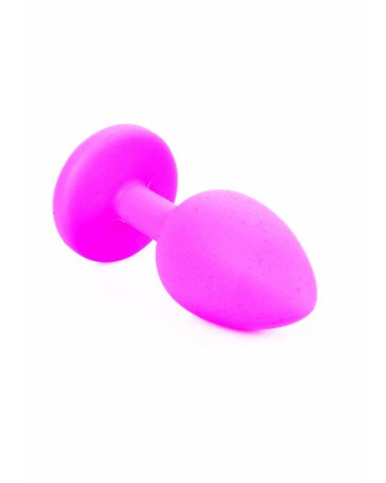 Анальна пробка - Jewellery Pink Silicon Plug Small Light Blue