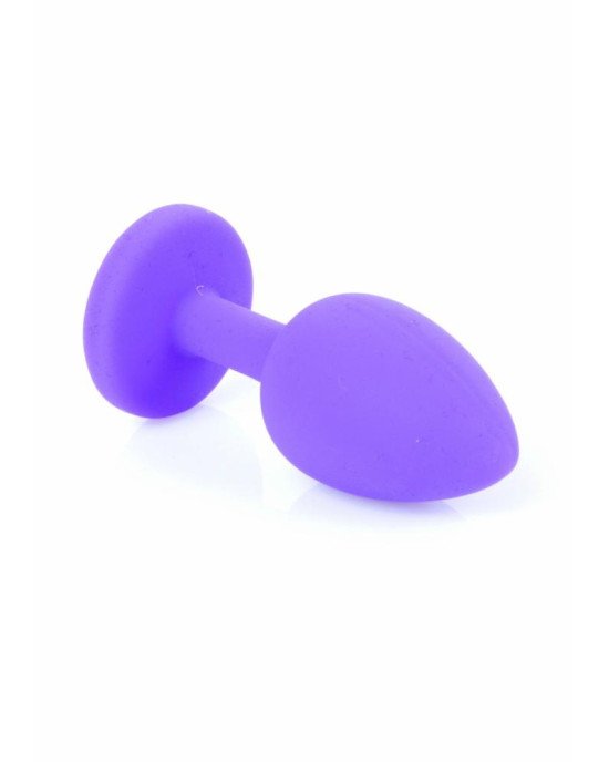 Анальна пробка - Jewellery Purple Silicon Plug Small Red Анальна пробка - Jewellery Purple Silicon Plug Small Red