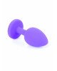 Анальна пробка - Jewellery Purple Silicon Plug Small Red Анальна пробка - Jewellery Purple Silicon Plug Small Red