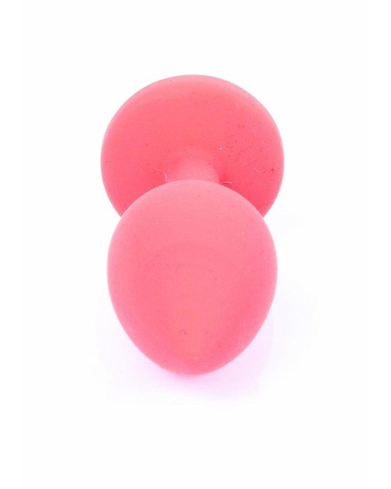 Анальна пробка - Jewellery Red Silicon Plug Small Blue Анальна пробка - Jewellery Red Silicon Plug Small Blue