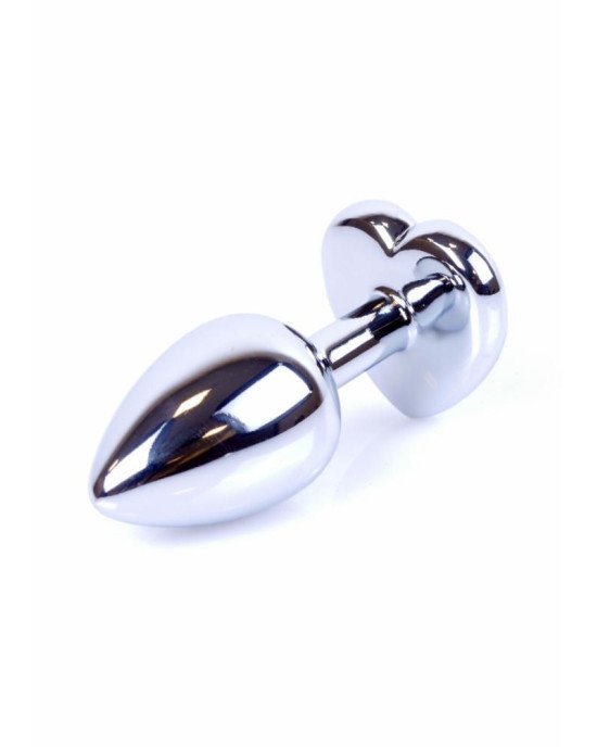 Анальна пробка - Jewellery Silver Heart PLUG- Dark Blue Анальна пробка - Jewellery Silver Heart PLUG- Dark Blue