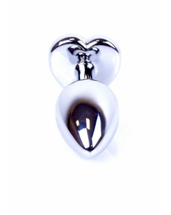 Анальна пробка - Jewellery Silver Heart PLUG- Dark Blue Анальна пробка - Jewellery Silver Heart PLUG- Dark Blue
