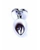 Анальна пробка - Jewellery Silver Heart PLUG- Dark Blue Анальна пробка - Jewellery Silver Heart PLUG- Dark Blue