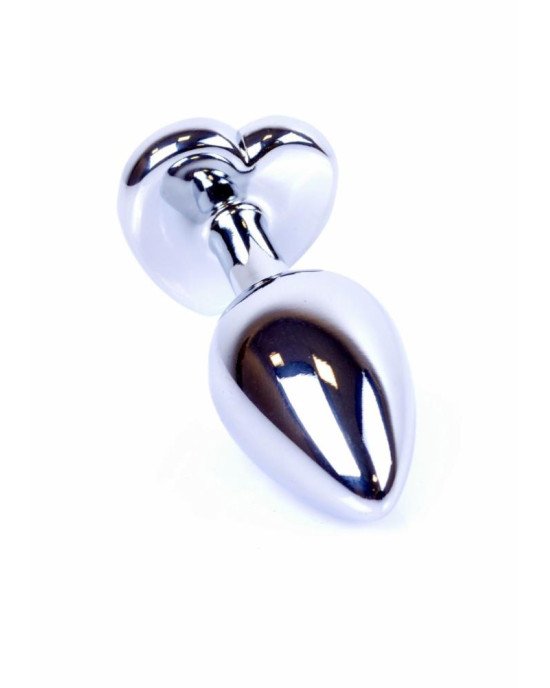 Анальна пробка - Jewellery Silver Heart PLUG- Dark Blue Анальна пробка - Jewellery Silver Heart PLUG- Dark Blue