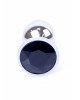 Анальна пробка - Jewellery Silver Plug Black