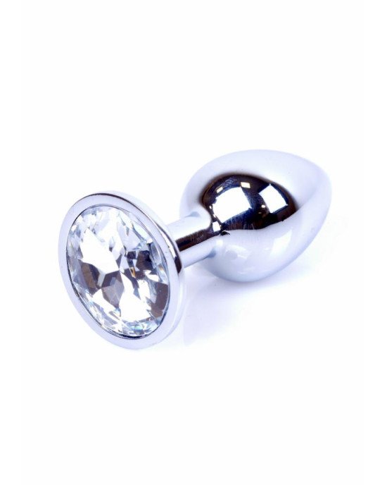 Анальна пробка - Jewellery Silver Plug Clear Анальна пробка - Jewellery Silver Plug Clear