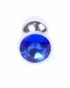 Анальна пробка - Jewellery Silver Plug Dark Blue Анальна пробка - Jewellery Silver Plug Dark Blue