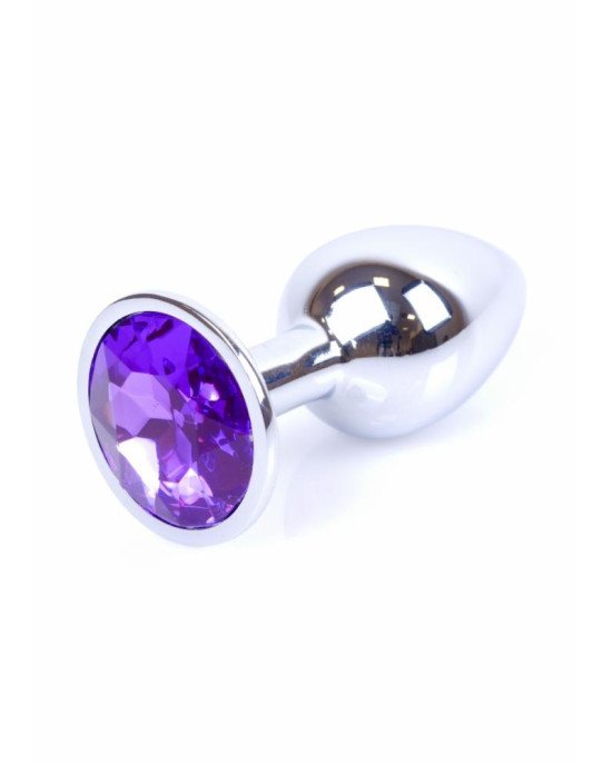 Анальна пробка - Jewellery Silver Plug Purple Анальна пробка - Jewellery Silver Plug Purple