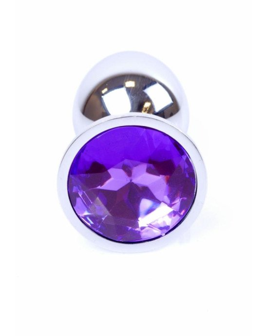Анальна пробка - Jewellery Silver Plug Purple Анальна пробка - Jewellery Silver Plug Purple