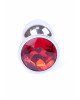 Анальна пробка - Jewellery Silver Plug Red Анальна пробка - Jewellery Silver Plug Red