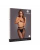 Колготки - Le Desir Shimmering Cut-Out Tights Black XS/XL