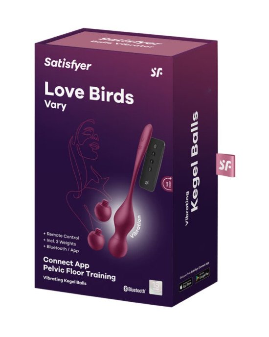 Вагінальні кульки - Satisfyer Love Birds Vary (App) Вагінальні кульки - Satisfyer Love Birds Vary (App)