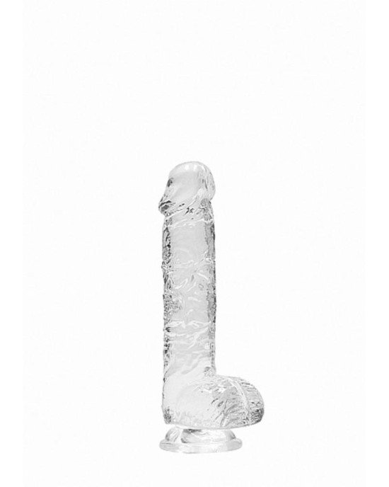 Фалоімітатор - Realistic Dildo With Balls Transparent 6'/15 см Фалоімітатор - Realistic Dildo With Balls Transparent 6'/15 см