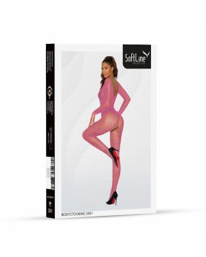 Бодістокінг - Bodystocking 2061, pink - One Size Бодістокінг - Bodystocking 2061, pink - One Size