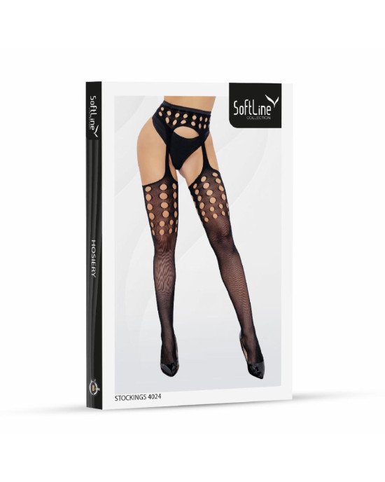 Панчохи - Stockings 4024, black - One Size Панчохи - Stockings 4024, black - One Size