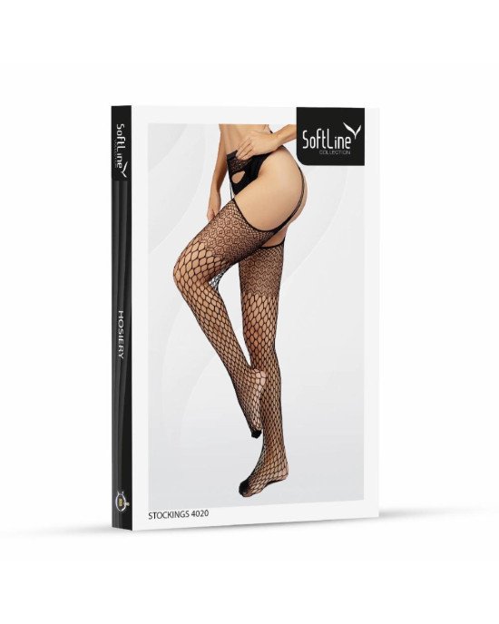 Панчохи - Stockings 4020, black - One Size Панчохи - Stockings 4020, black - One Size