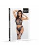 Бодістокінг - Bodystocking 2083, black - One Size