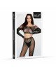 Бодістокінг - Bodystocking 2071, black - One Size