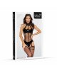Бодістокінг - Bodystocking 2054, black - One Size